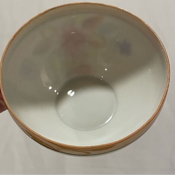 Chinese lustreware teacup and saucer set of 4/8 - Picture 10 of 12
